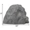Decorative Outdoor Weather-Resistant Artistic Artificial Faux Stone Rock, Garden Patio Granite Grey Fiberglass Stone